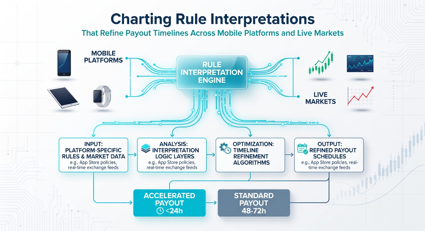 Live market dashboard showing rule interpretation overlays and settlement status updates on a tablet during an active event